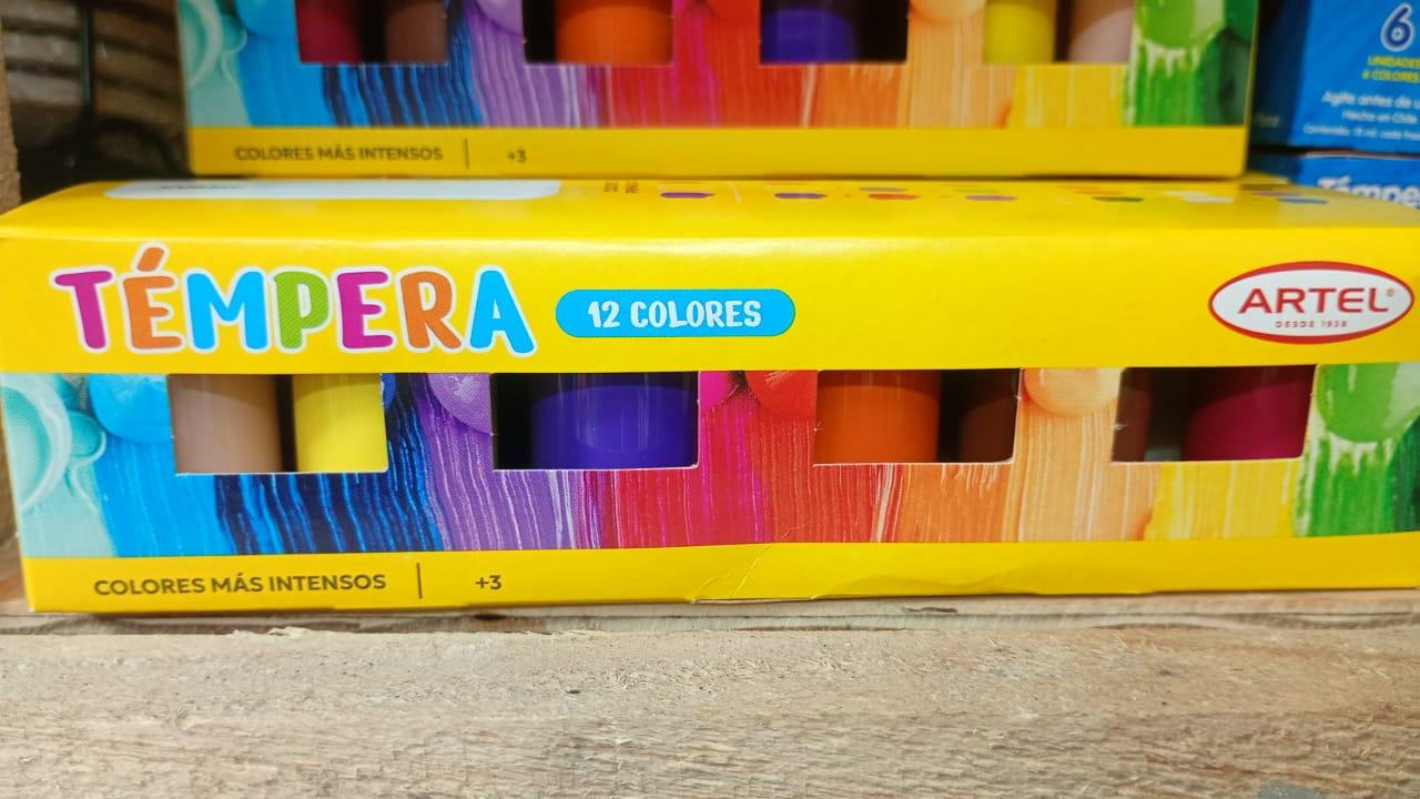 Témpera Artel 12 colores