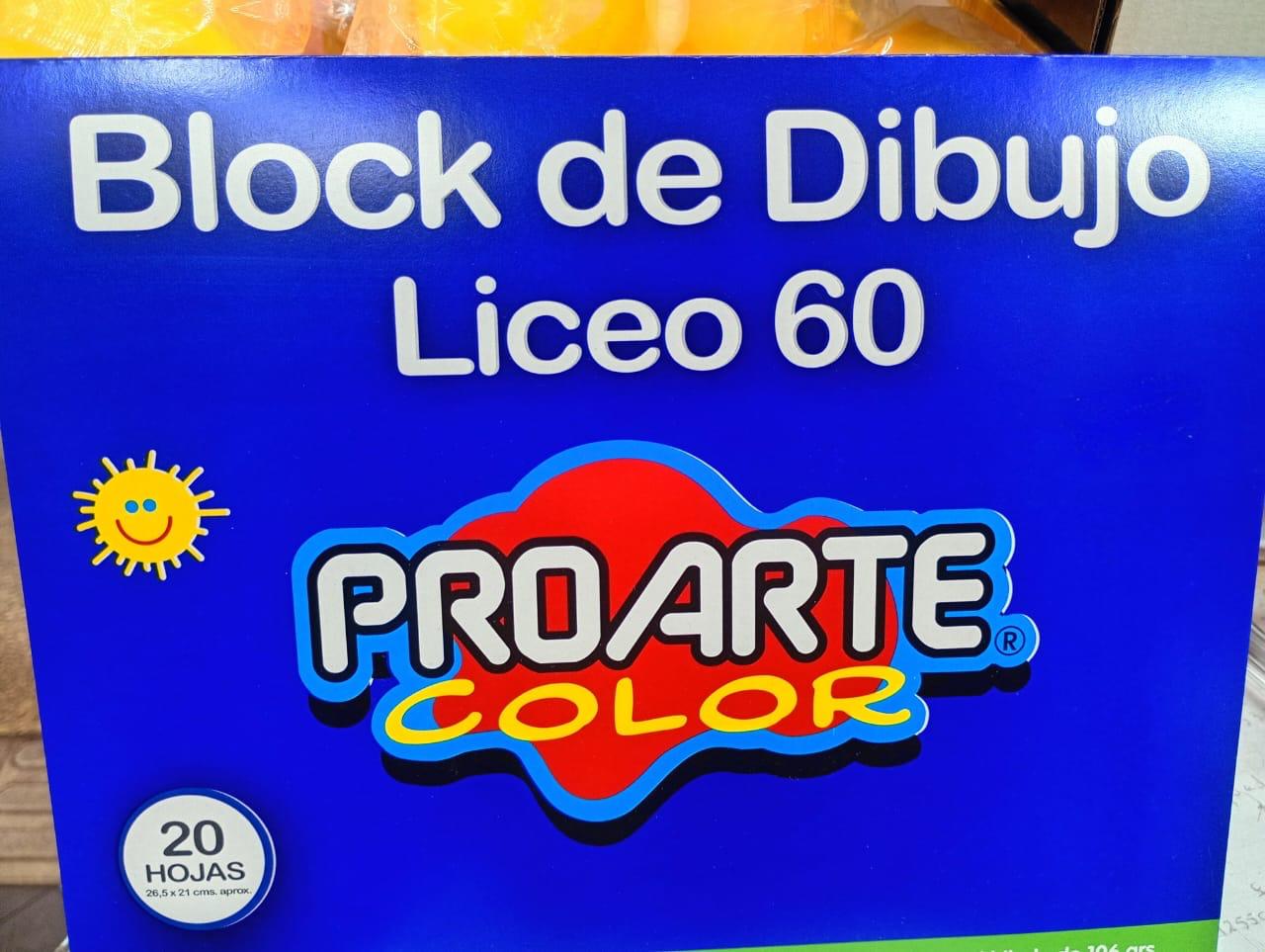 Block de dibujo Proarte Liceo 60