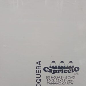 Croquera Capriccio tamaño carta 80 hojas