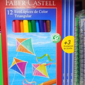 Lápices de colores Faber-Castell Eco 12 + 3