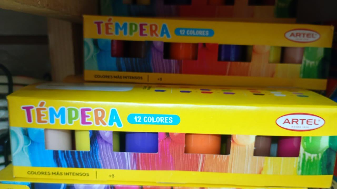 Témpera Artel 12 colores