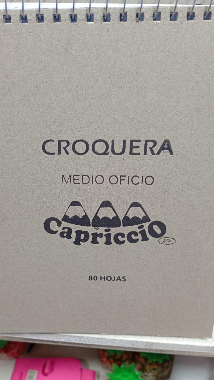 Croquera Capriccio medio oficio 80 hojas
